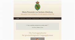 Desktop Screenshot of prinzessin-von-sachsen-altenburg.de